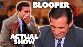 The Office Cast Breaking IN THE SHOW Vs the Bloopers  Comedy Bites [upl. by Patten]