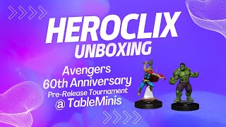 HeroClix  Unboxing  Avengers 60th Anniversary PreRelease Tournament  TableMinis [upl. by Ahsihat]