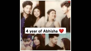 4 year of Abhisha ❤️ abisheknigam yesharughani [upl. by Esertal289]