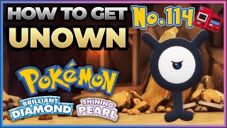 Where to Catch UNOWN  Pokedex 114  Pokémon Brilliant Diamond and Shining Pearl  Tutorial [upl. by Ahnavas]