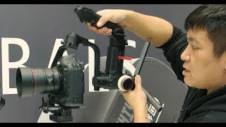 Zhiyun Crane 3 Lab Weebil Lab Brand new Gimbal Concept IBC 2018 [upl. by Noni185]