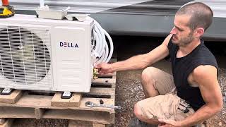 Della Mini Split Offgrid install [upl. by Shwalb33]