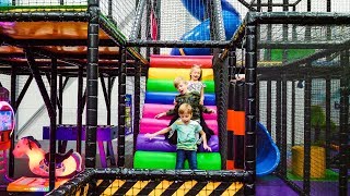 Fun Indoor Playground for Kids at Barnens Lekstad [upl. by Elitnahc]