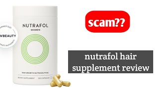 Nutrafol hair supplement review  review based [upl. by Eimmis570]