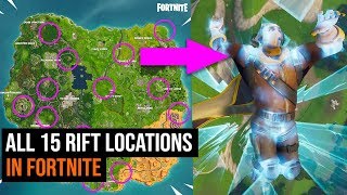 ALL 15 Rift Locations in Fortnite  Season 5 Challanges [upl. by Cybil]