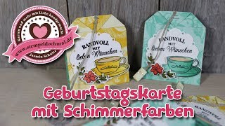 Tutorial Teebeutel im Teebeutel mit Produkten von Stampin Up [upl. by Strepphon]