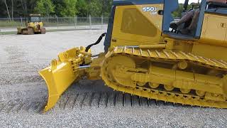 2006 John Deere 550J LGP dozer with Winch Low Use CampC Equipment [upl. by Grimbly]