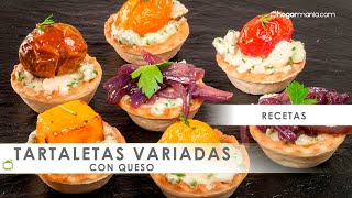 TARTALETAS VARIADAS con QUESO 😋​ 3 opciones saladas fáciles y deliciosas con Bruno Oteiza 👨🏻‍🍳​ [upl. by Chen989]