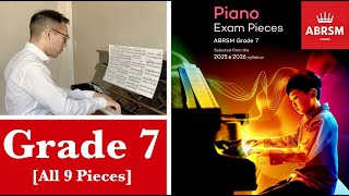 ABRSM Grade 7 Piano 2025 amp 2026 all 9 Pieces│with Sheet Music│ in 4k [upl. by Lenoyl]