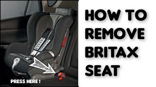 How to REMOVE Britax Child Seat with ISOFIX [upl. by Dnomad]