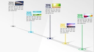 Animated PowerPoint Timeline Slide Design Tutorial [upl. by Auhsohey]