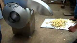 potato fries cutting machinepotato chips cutter [upl. by Yelkao879]