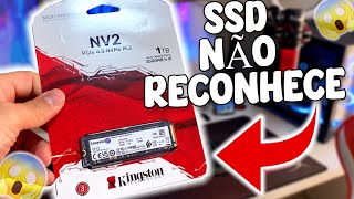 SSD SATA OU NVME NÃO RECONHECE NO WINDOWS Resolvido 2023 👌 [upl. by Sandon968]