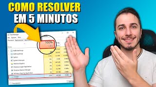 CPU 100 COMO RESOLVER EM 5 MINUTOS 2024  PC LENTO E TRAVANDO WINDOWS 10 E WINDOWS 11 LENTO [upl. by Enenstein]