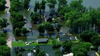 LIVE SkyFOX over floodwaters in Waterville Minnesota [upl. by Zeke185]