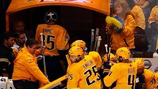 Pekka Rinne pulled early in Game 7 after two quick Jets goals [upl. by Norrad]