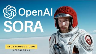 OpenAI Sora All Demo Videos with Prompts  Upscaled 4K [upl. by Retep]