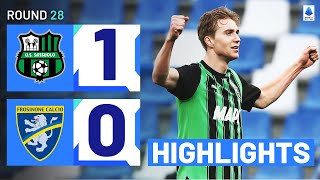 SASSUOLOFROSINONE 10  HIGHLIGHTS  Thorstvedt secures massive win for Sassuolo  Serie A 202324 [upl. by Arlee]