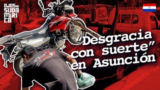 Sufrí un ACCIDENTE en MOTO antes de salir de Asunción  CAP 13  OJOS DE SUDAMERICA [upl. by Bywaters]