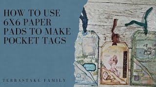 How to Use 6x6 Paper Pads to Make Pocket Tags [upl. by Tneciv]