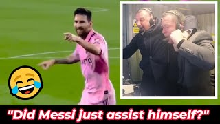 TV Commentators Reactions to Messi goal vs NY Red Bulls [upl. by Hsilgne748]