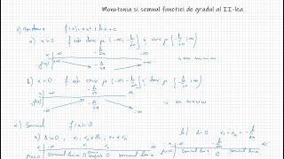 Monotonia si Semnul Functiei de Gradul Al IILea  Exercitii Rezolvate [upl. by Edwyna]