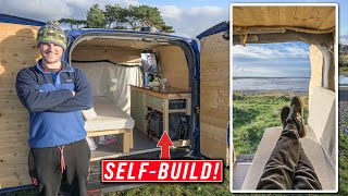 EPIC TINY VAN CONVERSION  FULL TOUR Fiat Doblo Vanlife Micro Campervan [upl. by Britteny]