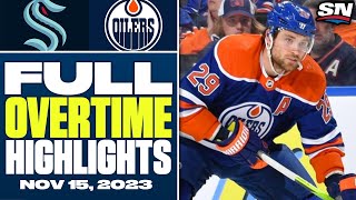 Seattle Kraken at Edmonton Oilers  FULL Overtime Highlights  November 15 2023 [upl. by Anits]