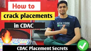 ✅How to crack PLACEMENTS in CDAC  Cdac placement preparation  Tips for getting highest package [upl. by Orimar]