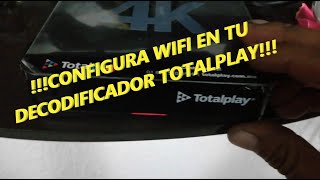 Configura Red WIFI en tu decodificador de Total Play sin costo alguno ⚡⚡ [upl. by Cleave]