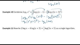 Condense Logarithmic Expressions [upl. by Bascomb]