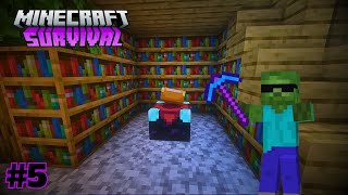 MAGICAL Minecraft Survival EXPERT Shares Enchantment Room Secrets [upl. by Anitsirhc]