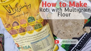 VIRSA Multigrain Flour Review HOW TO MAKE Roti with Virsa Multigrain Flour [upl. by Norrag]