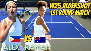 W25 ALDERSHOT Ranah Akua Stoiber vs Alex Eala 1st Round Highlights [upl. by Felicle583]