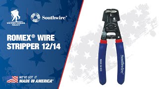 Romex® Wire Stripper 1214 SNM1214HHWW Southwire® Wounded Warrior Project® [upl. by Pat]