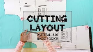 Cutting Layout for basic bodice pattern [upl. by Mansfield694]