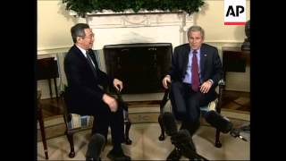 Bush meets Singaporean PM [upl. by Li]