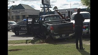 High speed Toyota Tundra police chase through Georgia March 24 2015  Ends in pit manuever [upl. by Hebert604]