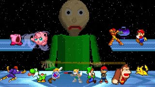 Baldi Basics VS Super Smash Bros Animation [upl. by Yarvis]