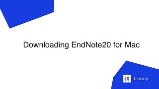 Downloading EndNote 20 for Mac [upl. by Romo440]