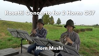 Rosetti Concerto for 2 Horns C57  Horn Mushi [upl. by Stefania]