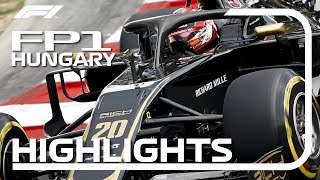 2019 Hungarian Grand Prix FP1 Highlights [upl. by Eidak]