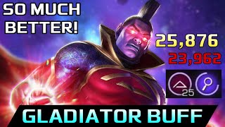 GLADIATOR IS FINALLY POWERFUL The Summoners Choice Champion Buff First Look  Mcoc [upl. by Iram874]