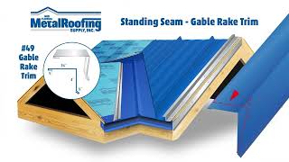 How to Install Standing Seam Gable Rake Trim [upl. by Stasny]