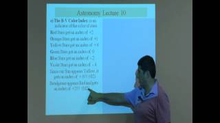 Lecture 10b BV Color Index [upl. by Charil]