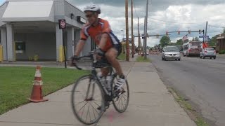 Dozens of cyclists riding for a good cause [upl. by Anehsak]