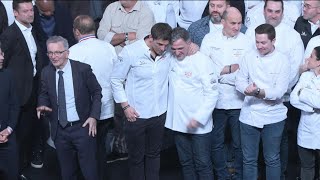 Michelin 2024 3 étoiles pour les chefs Fabien Ferré et Jérôme Banctel  AFP Images [upl. by Alica]