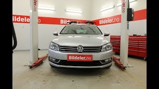 VW Passat Hvordan bytte xenonpære D3S i frontlykter  2011 til 2014 mod 3C facelift [upl. by Adnovaj]