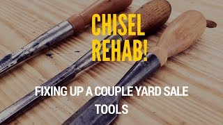 Restoring a Woodworking Chisel Short Clip [upl. by Leirua]