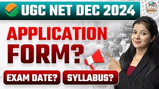 Ugc Net Dec 2024 Application Form Date  Exam Date  Syllabus  By Simranjit Kaur Mam [upl. by Cornelius]